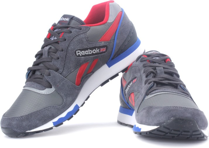 reebok grey and blue shoes