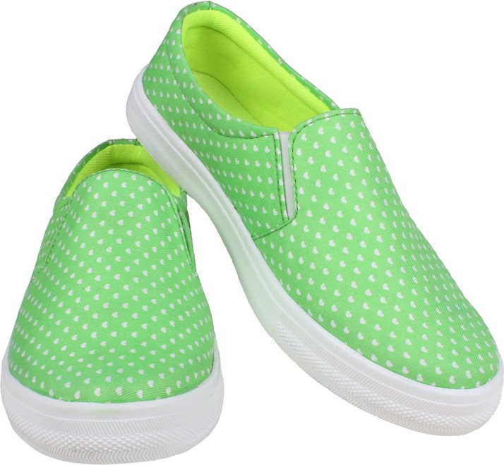 green canvas shoes womens
