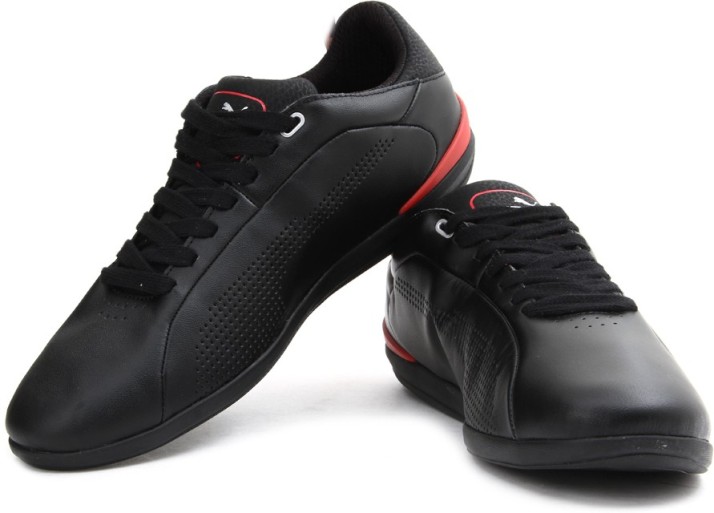 flipkart shoes black leather