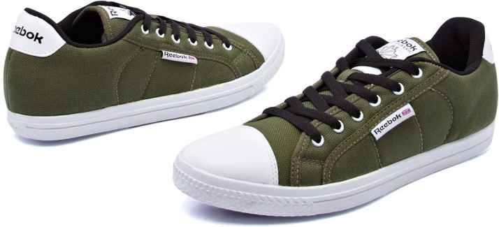 reebok olive green sneakers