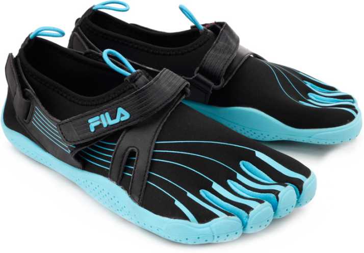 FILA Ez Lifestyle Shoes For Women - Buy Black, Su.Blue Color FILA Skeletoes Ez Slide Lifestyle Shoes For Women Best Price - Shop Online for Footwears in India