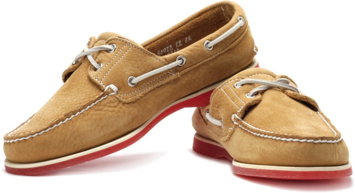 timberland classic 2 eye boat shoe brown