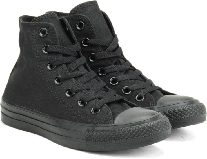 converse canvas shoes black