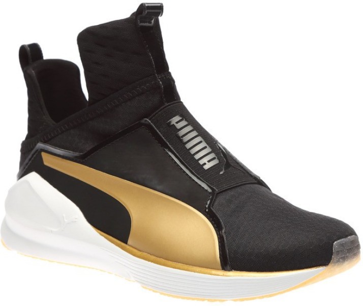 puma shoes for women black and gold