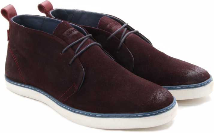 burgundy levi shoes