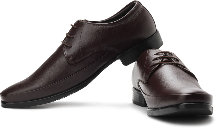 brown office shoes