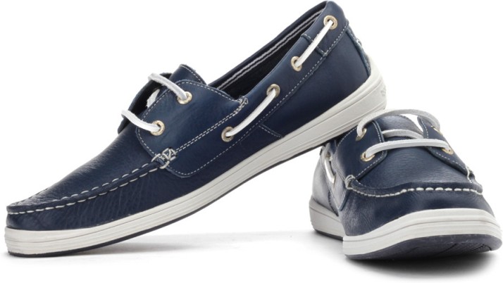 nautica blue and white shoes