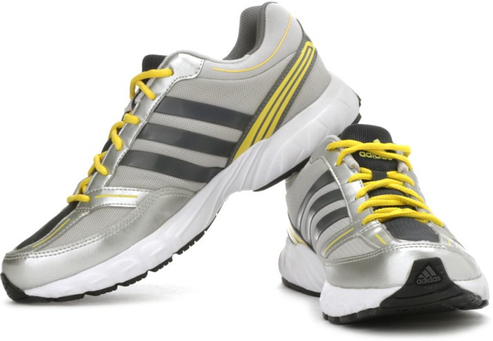 adidas silver running shoes