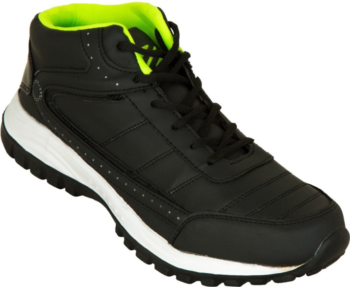 black high ankle sports shoes