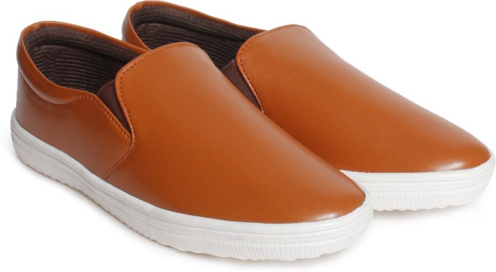 leather slip on shoes