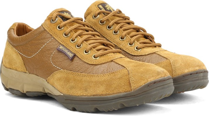 woodland men's leather sneakers