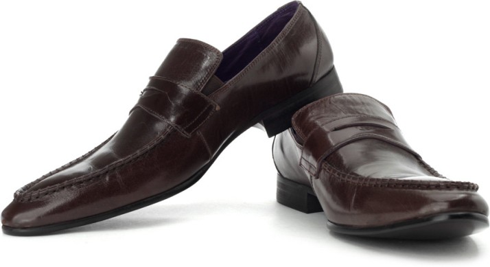 Cobblerz Genuine Leather Slip On Shoes 