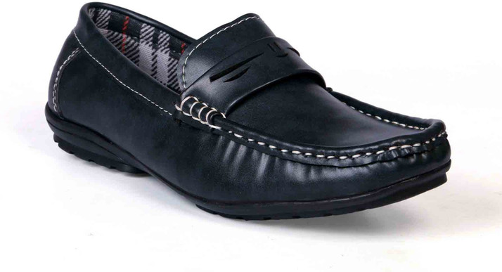 matte black loafers