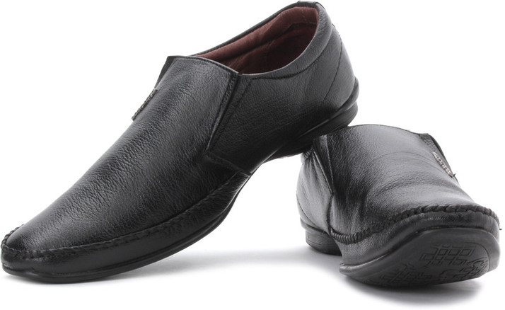 provogue black formal shoes