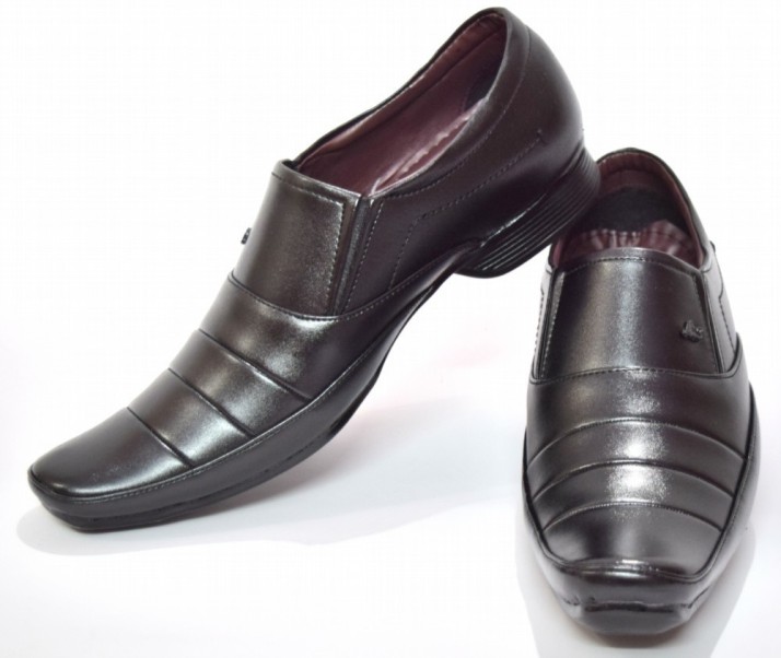Black Gazelles Slip On Shoes For Men 