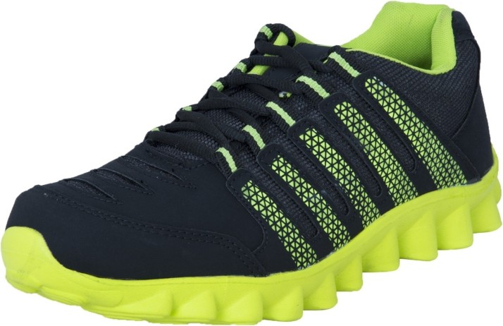 neon green running shoes men