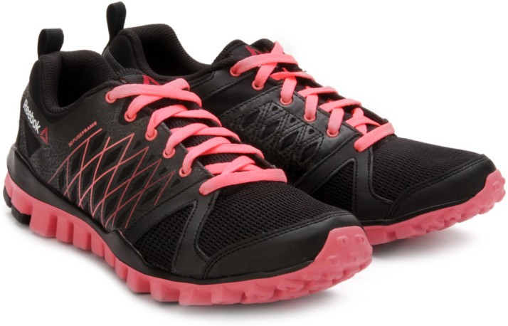 reebok black pink shoes