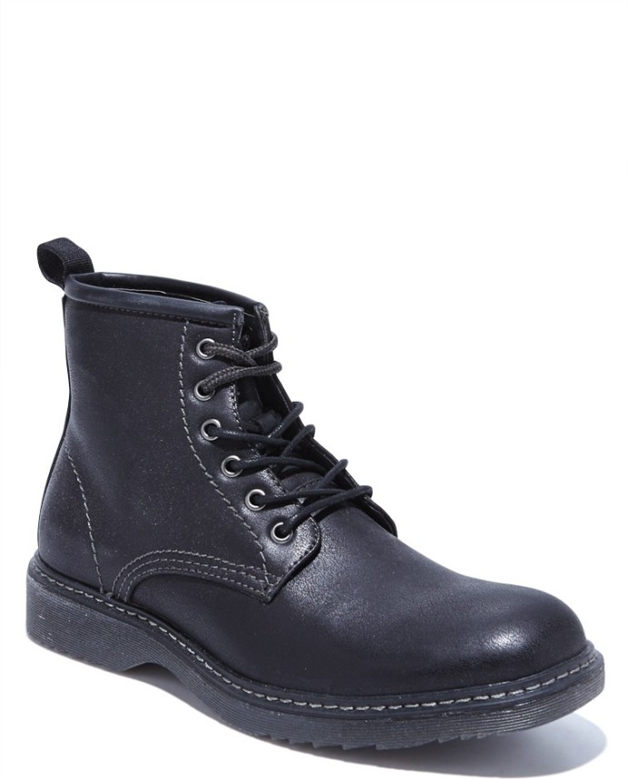GBX Boots For Men - Buy Black Color GBX 