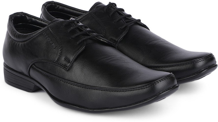provogue black formal shoes