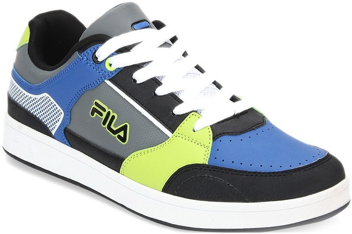 fila black and green shoes