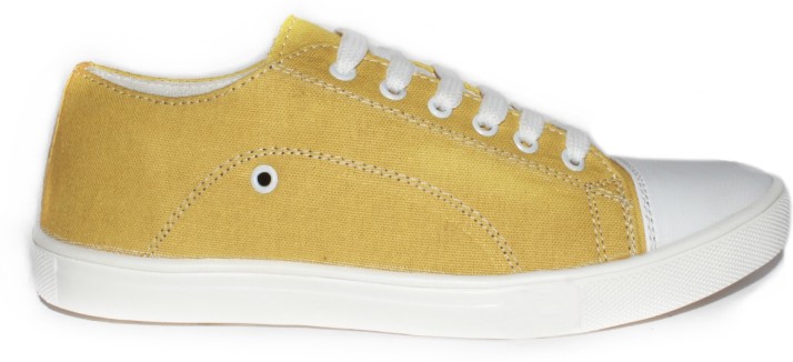 yellow canvas shoes online