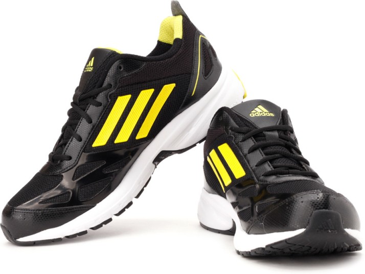 adidas running shoes black yellow