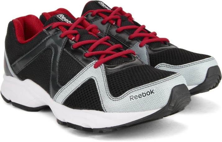 reebok running shoes black and red