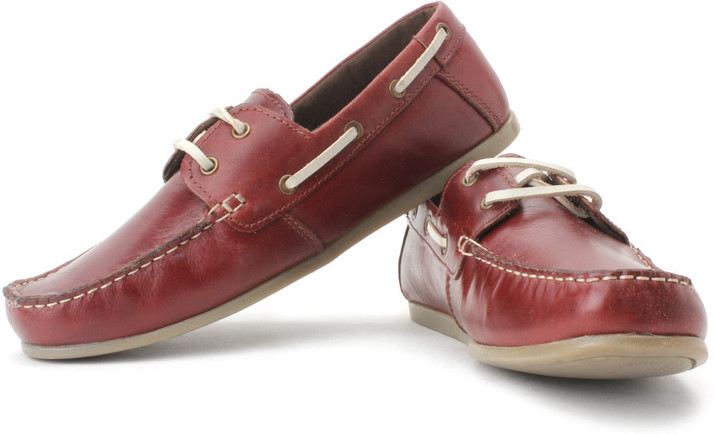 Red tape genuine leather shoes