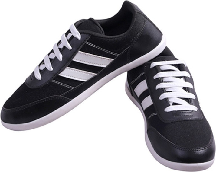 casual shoes black and white