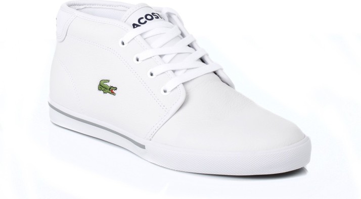 lacoste white shoes mens