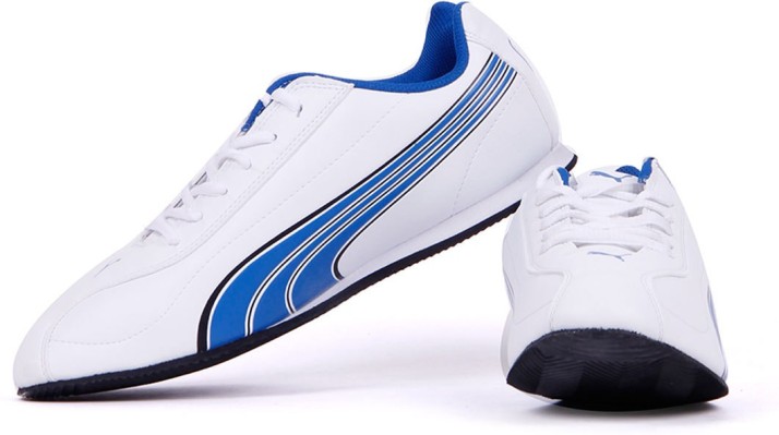 puma wirko white blue shoes