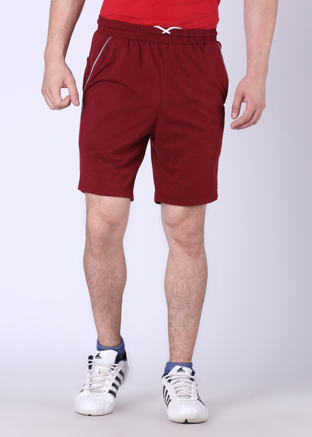 maroon shorts men
