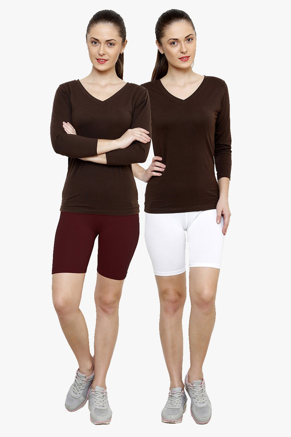 maroon cycling shorts