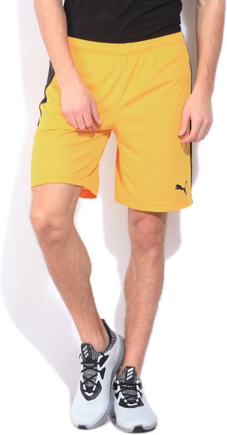 yellow sports shorts