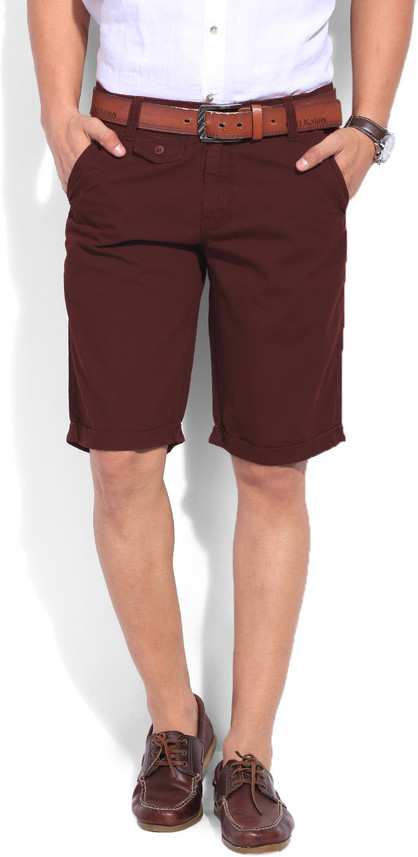 maroon shorts men