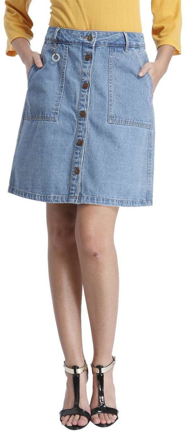 flipkart denim skirts