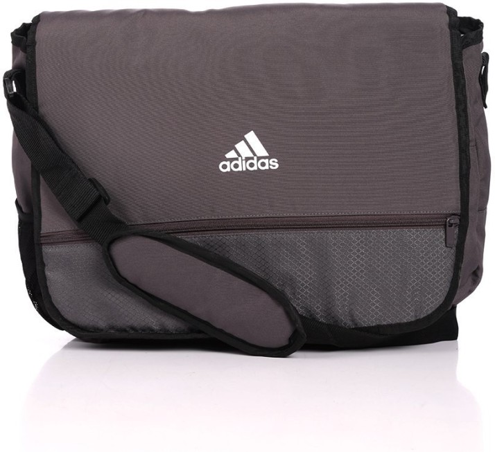 grey adidas man bag