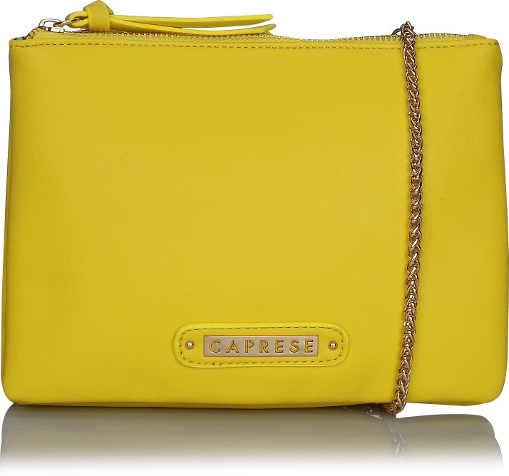 caprese yellow sling bag