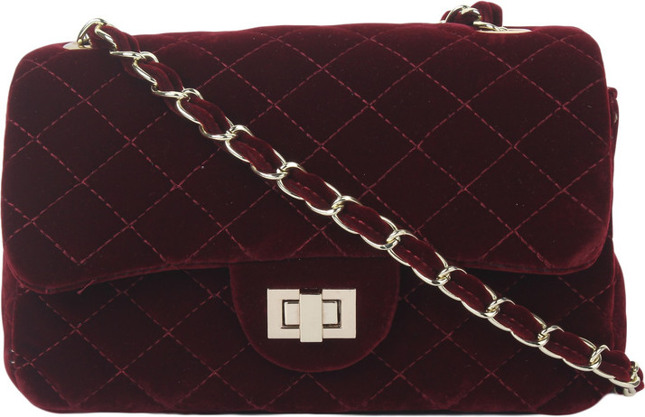 sling bag maroon