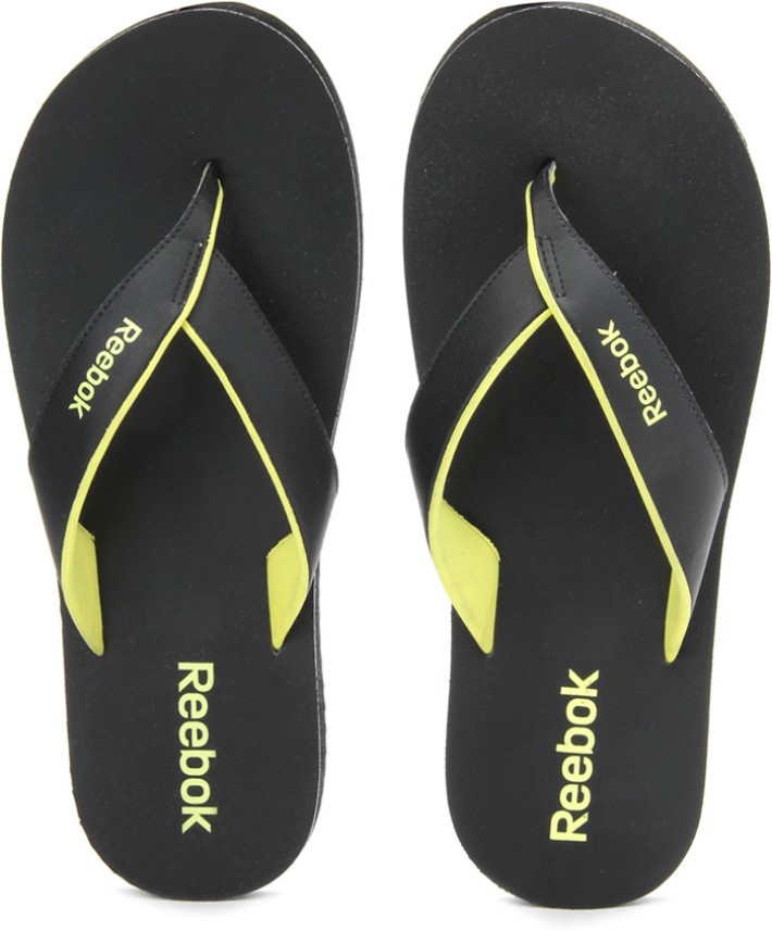 reebok advent ii lp black slippers