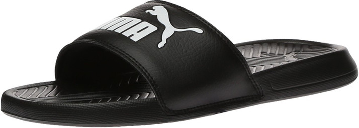 puma flip flops black colour