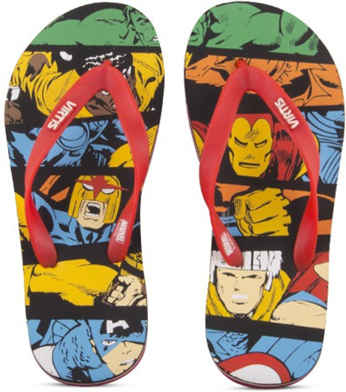 marvel flip flops mens