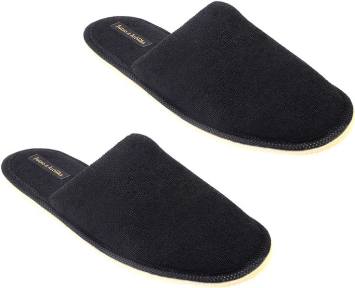 black colour slippers