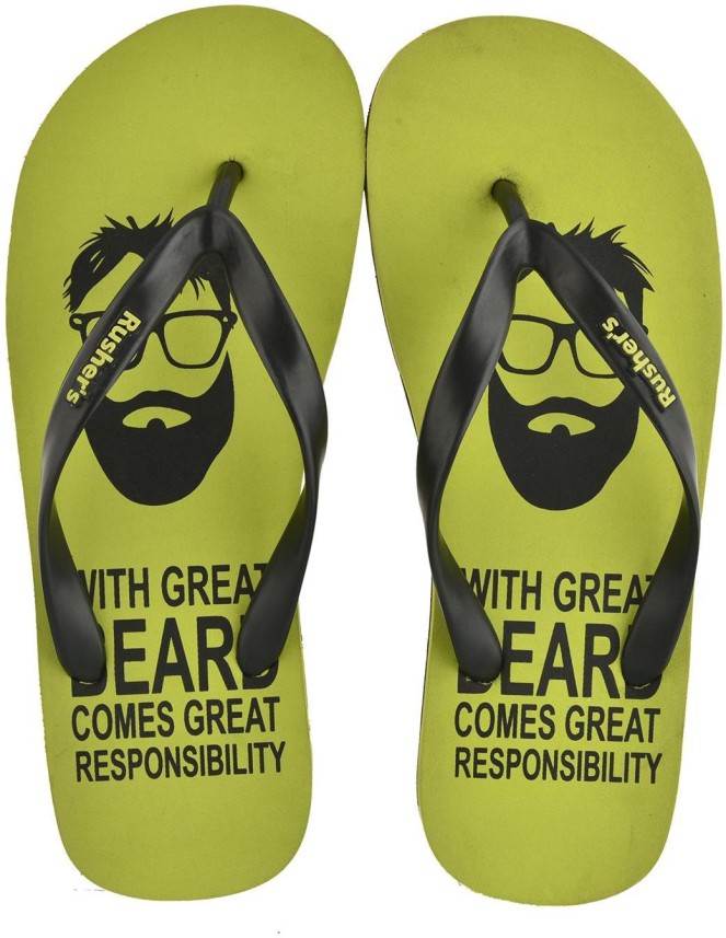 Rushers Flip Flops - Buy Green Color 