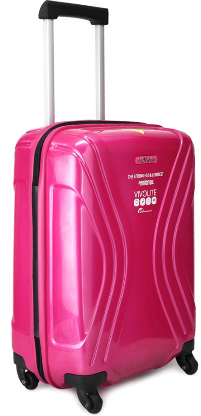 hot pink american tourister luggage