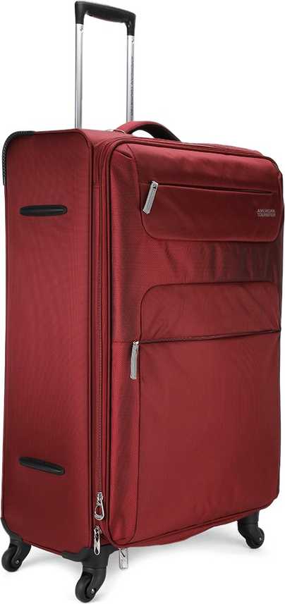 American Tourister Ski Expandable Check In Suitcase 32 Inch Burgundy Grey Price In India Flipkart Com