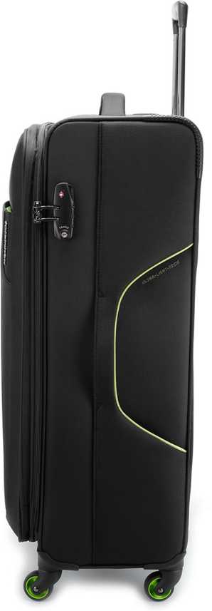 American Tourister Applite Expandable Check In Suitcase 32 Inch Black And Green Price In India Flipkart Com