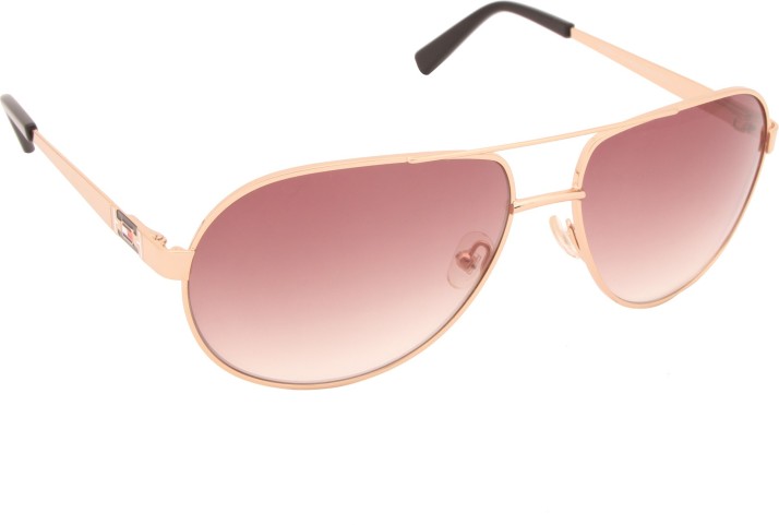 tommy hilfiger pink aviator sunglasses