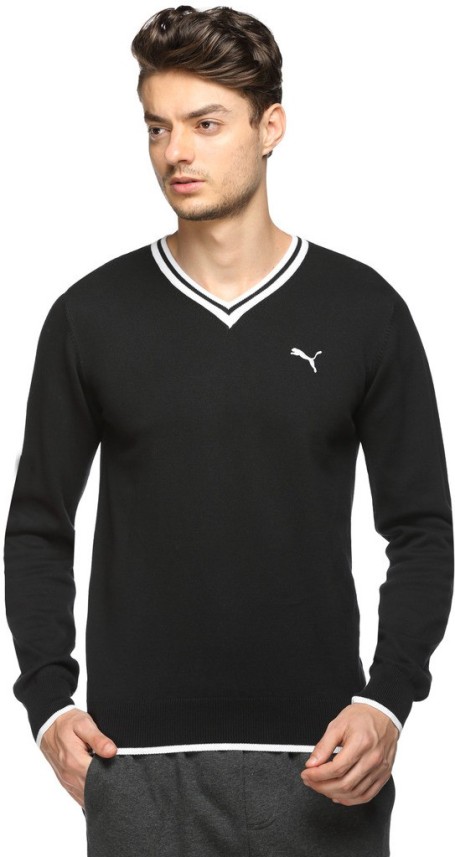 puma v neck sweater