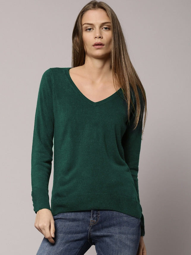 marks and spencer womens green jumper